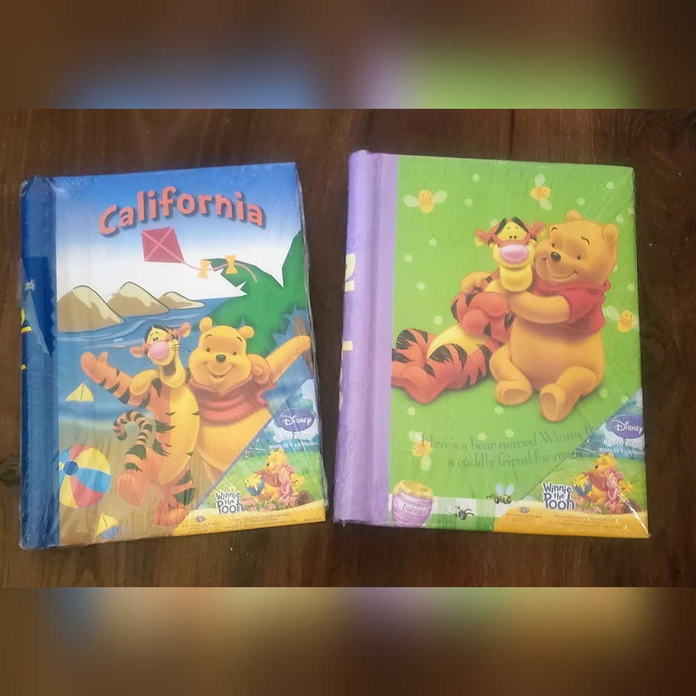 2 Disney Winnie-the-Pooh Small Photo Albums